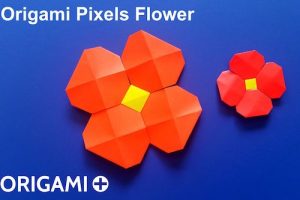 Origami Pixels Flower by Origami Plus