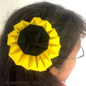 Origami Sunflower by Origami Spirit