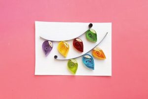 Quilled Christmas Lights Craft by Saving You Dinero