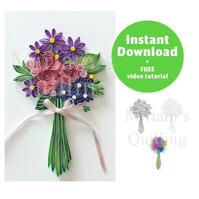 Quilling Bouquet Design by Miriam's Quilling