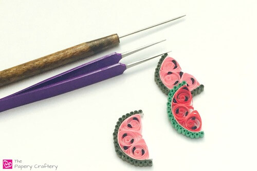Quilling Paper Watermelon Design by The Papery Craftery