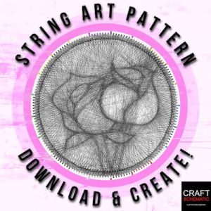 Rose String Art Pattern by Craft Schematic