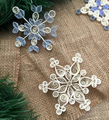 Paper Quilling Snowflakes from The Papery Craftery