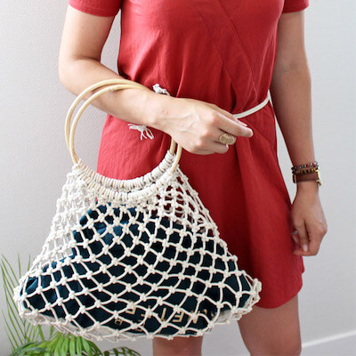 Easy Macrame Shopping Bag by Perles & Co