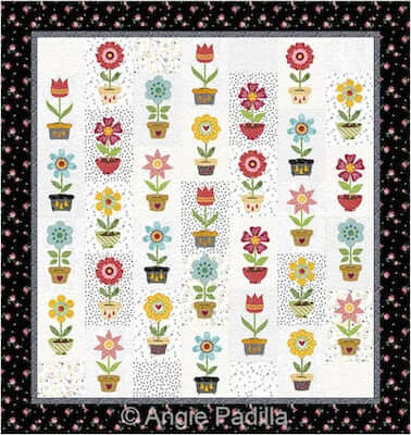 Granny's Garden Applique Quilt Pattern by AJ Padilla
