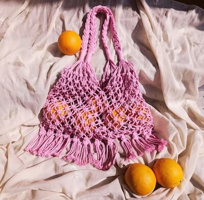 Handmade Macrame Shopping Bag from Exclusive Knots