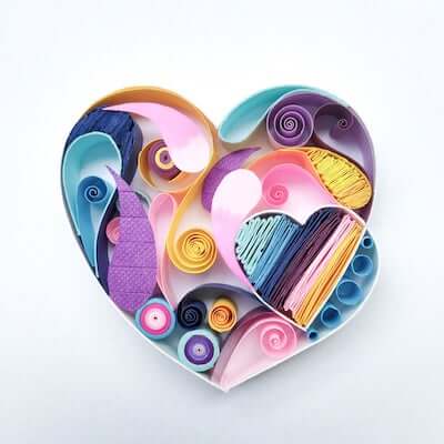 Heart-Shaped Paper Quilling by Instructables