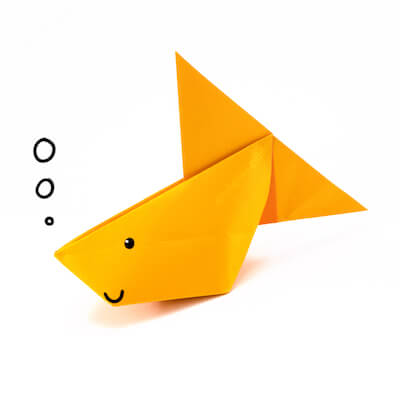 Cómo hacer un pez de origami inflable por la guía de origami