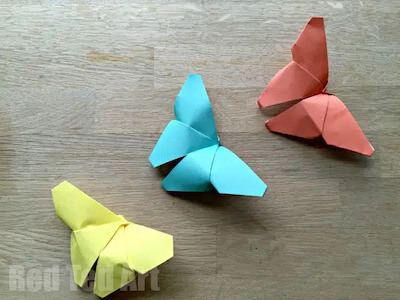 How To Make An Origami Butterfly by Red Ted Art