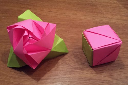 Cómo hacer un cubo de rosas mágicas de origami por PPO