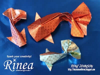 Cómo hacer peces Koi Origami por Rinea