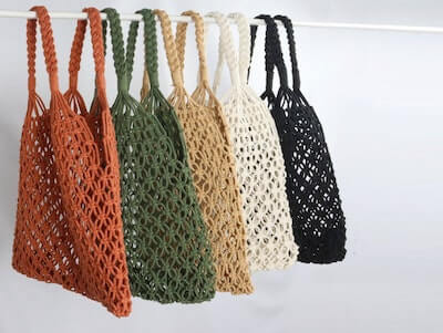 Macrame Shopping Net Bag from Urbangroen