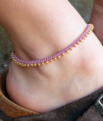 Micro Macrame Anklet Pattern by Otherwise Amazing