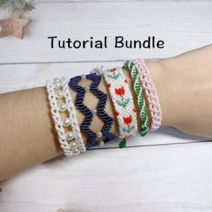 Micro Macrame Bracelets Pattern by Sweet DIY House