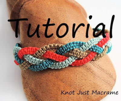 Micro Macrame Braids Bracelet Pattern by Knot Just Macrame