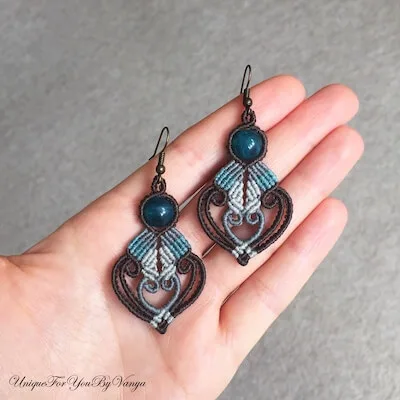 Micro Macrame Earrings by Unique For You By Vanya