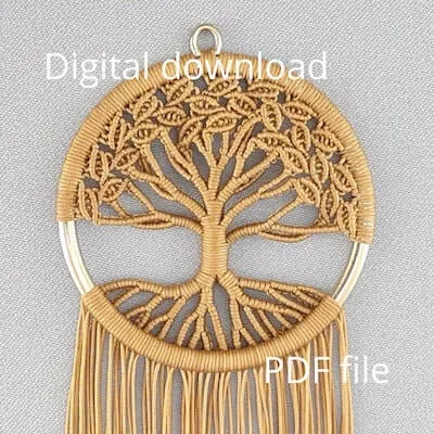 Micro Macrame Tree Of Life by Ewi Macrame