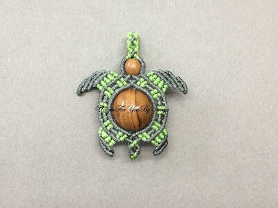 Micro Macrame Turtle Pattern by Unique For You By Vanya