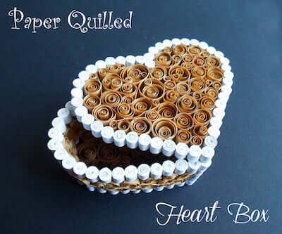 Paper Quilled Heart Box by Instructables