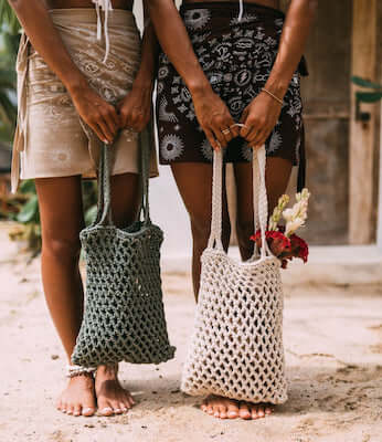 Peri Reusable Macrame Shopping Bag from The Macraman