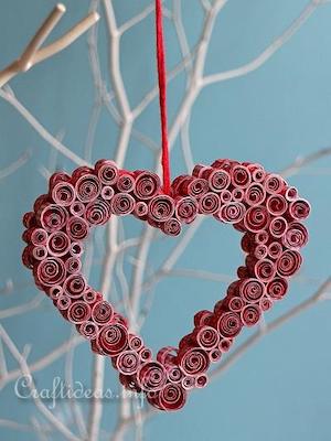 Quilling Heart Decoration by Craft Ideas
