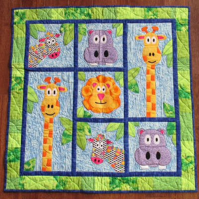 Blake's Jungle Quilt Pattern by QuiltWithUsPatterns