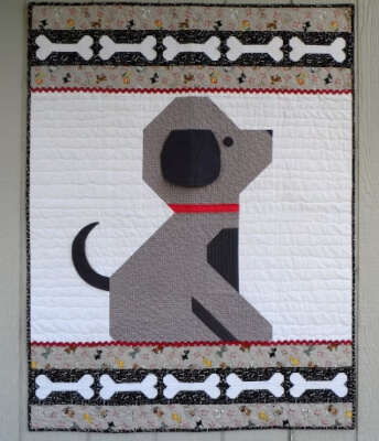 Give a Dog a Bone Puppy Baby Quilt Pattern by Cutequiltpatterns