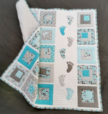 Small Steps Playful Baby Quilt Pattern by MagicLittleDreams
