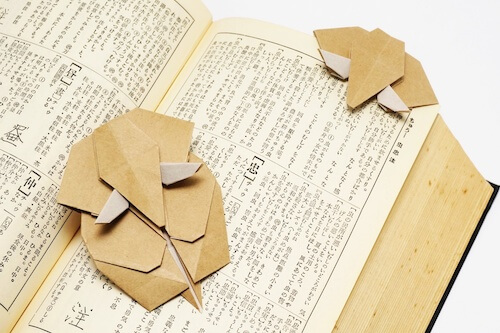 Elephant Origami Bookmark by Jo Nakashima