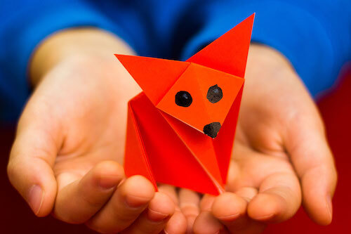 Cómo doblar un zorro de origami fácil por Art For Kids Hub