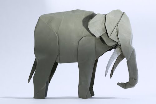 Origami Asian Elephant by Seth Friedman 