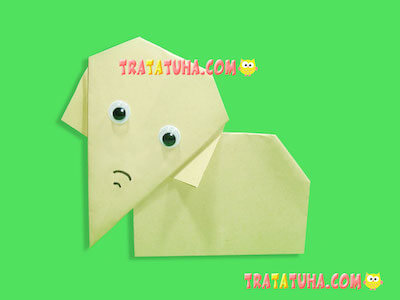 Easy Origami Elephant For Kids by Tratatuha