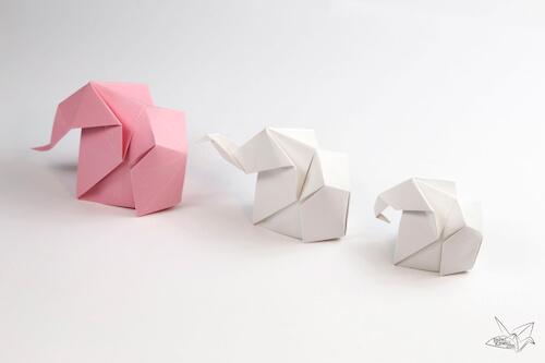 Origami Elephant Tutorial by Paper Kawaii