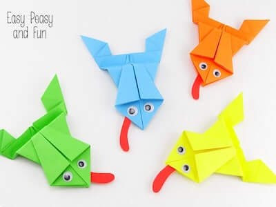 Origami Frogs Tutorial by Easy Peasy And Fun