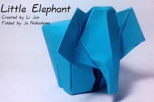 Origami Little Elephant by Jo Nakashima