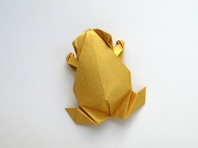 Pre-Columbian Style Origami Frog by Leyla Torres