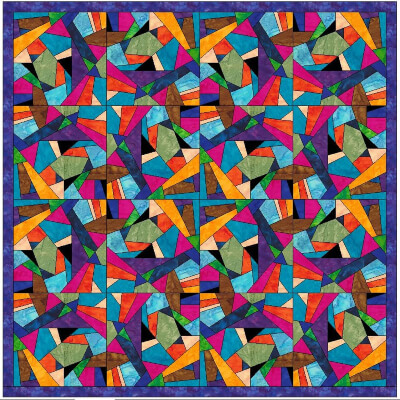 Complex Crazy Quilt Block Tutorial by HamburgCreations