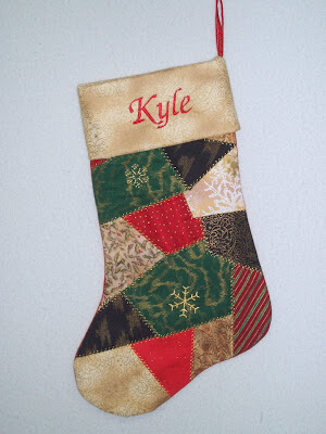 Crazy Cuffed Christmas Stocking by Exuberant Color