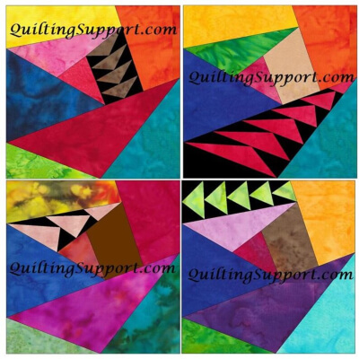 Crazy Geese Quilt Block Patterns by HamburgCreations