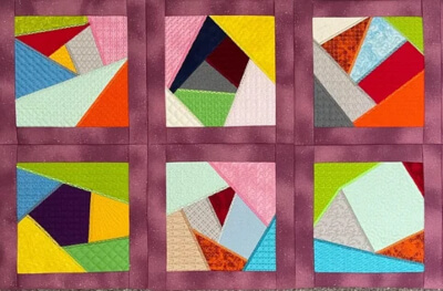 Crazy Patchwork Blocks Pattern by HouseofDawnDesigns