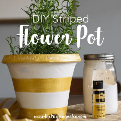 DIY Flower Pot from The Kitchen Garten
