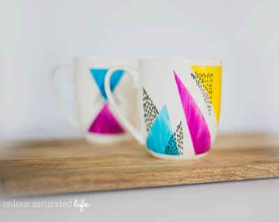 Geometric Patterns in Bold Colours from Home Made by Carmona