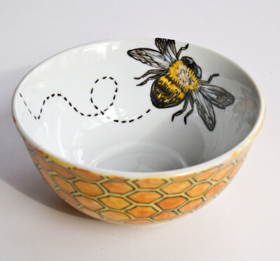 Insect Motif Pot Painting from So Super Awesome
