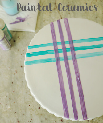 Stripes DIY Painted Ceramic from Darling Darleen