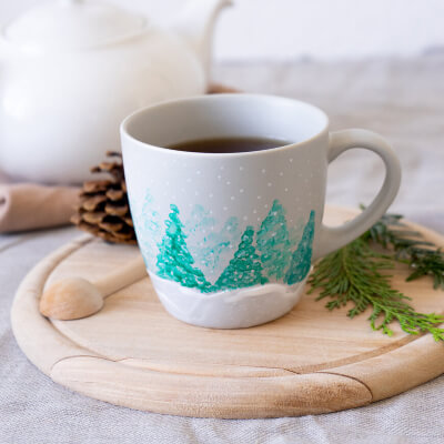 Winter Landscape Mug from Everything Art and Craft